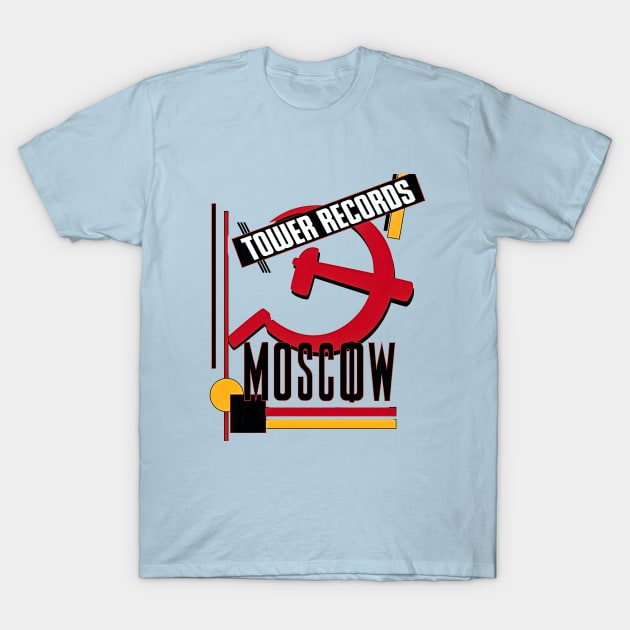 Tower Records Moscow Retro Vintage T-Shirt by Ghost Of A Chance 